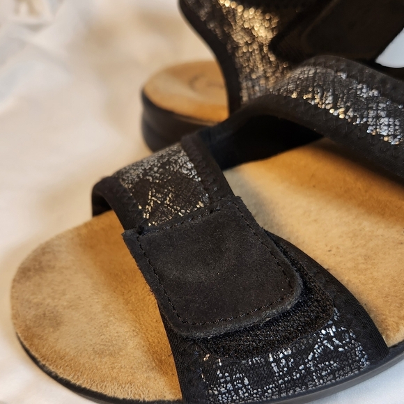 Flexus Anatomic By Spring Step Size 10 Black Metallic Made in Italy - Picture 6 of 11